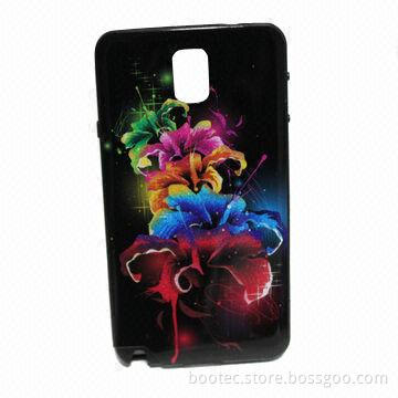 Soft TPU Case for Samsung Galaxy Note 3 with ABS Frame, Various Colors and Patterns Available
